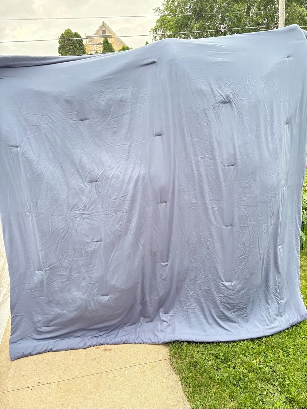 Better Homes And Gardens Dusty Blue Embroidered Quilt